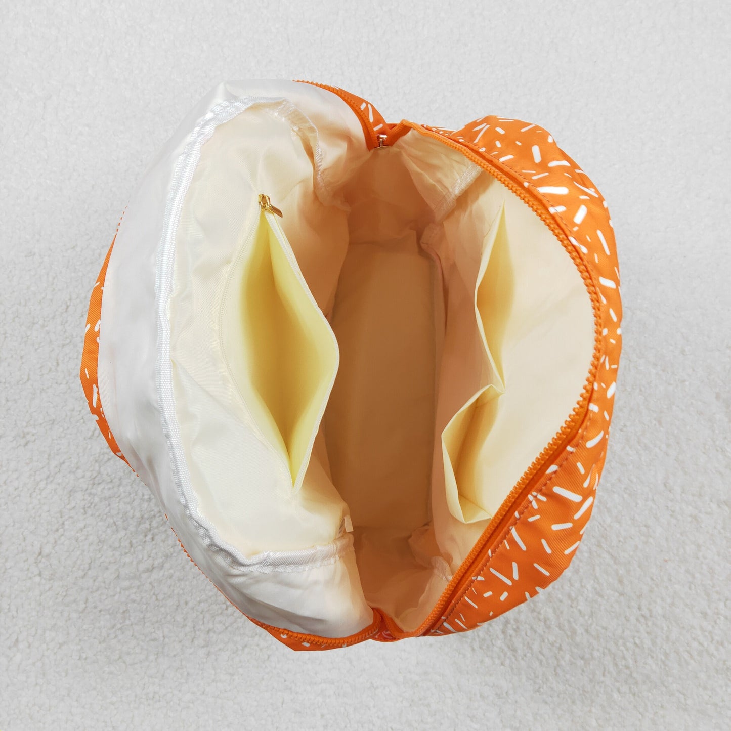 BA0339 Baby Kids Yellow Drip Team Zipper School Back Bags C11.22