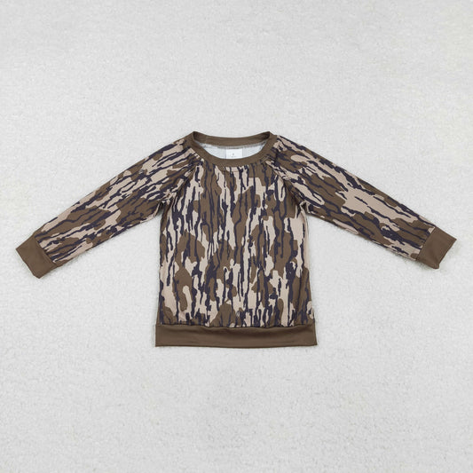 BT0882 Baby Boys Bottomland Camo Long Sleeve Tee Shirts Tops