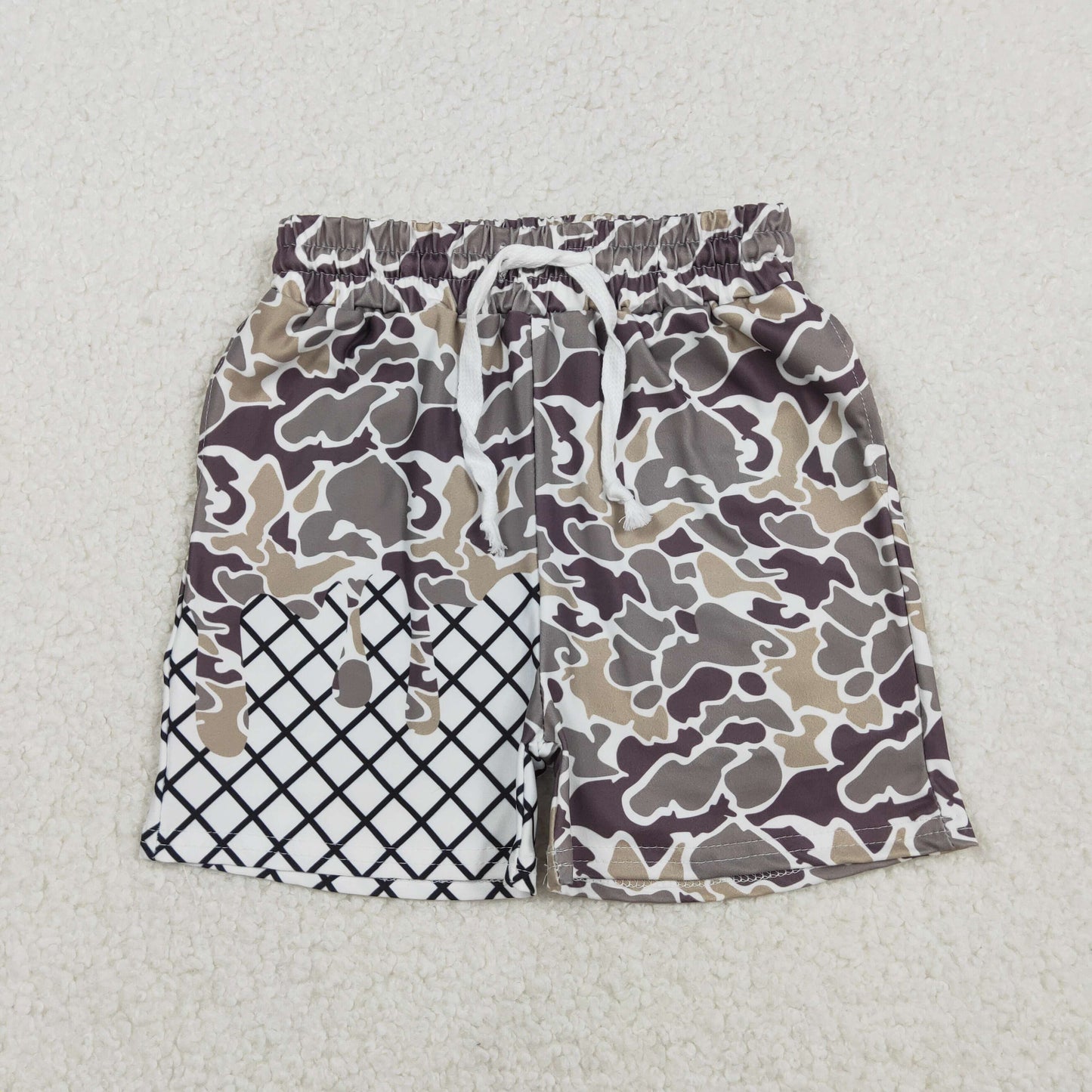 SS0646 Baby Boys Southern Grey Camo Drip Team Shorts Bottom C11.29