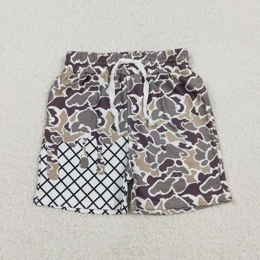 SS0646 Baby Boys Southern Grey Camo Drip Team Shorts Bottom C11.29