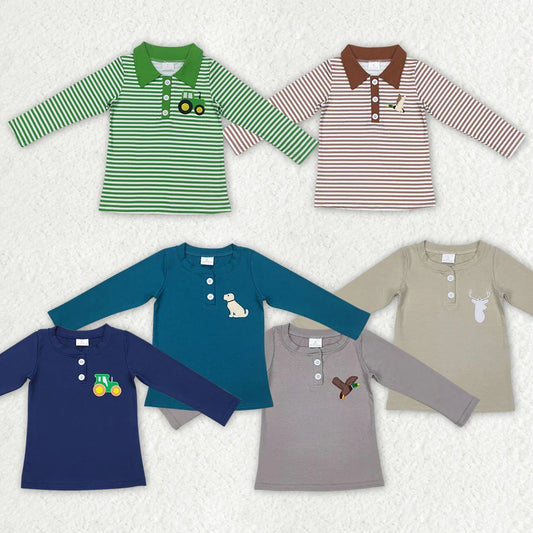 Sibling Brother Baby Boys Farm Tee Shirts Pullovers Tops