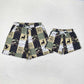 Daddy&Me Baby Boys Green Deers Camouflage Trunks Bottoms Swimsuits