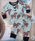 6 A11-12 / 6 C11-23 Baby Boys Girls Sibling Bull Head Pajamas