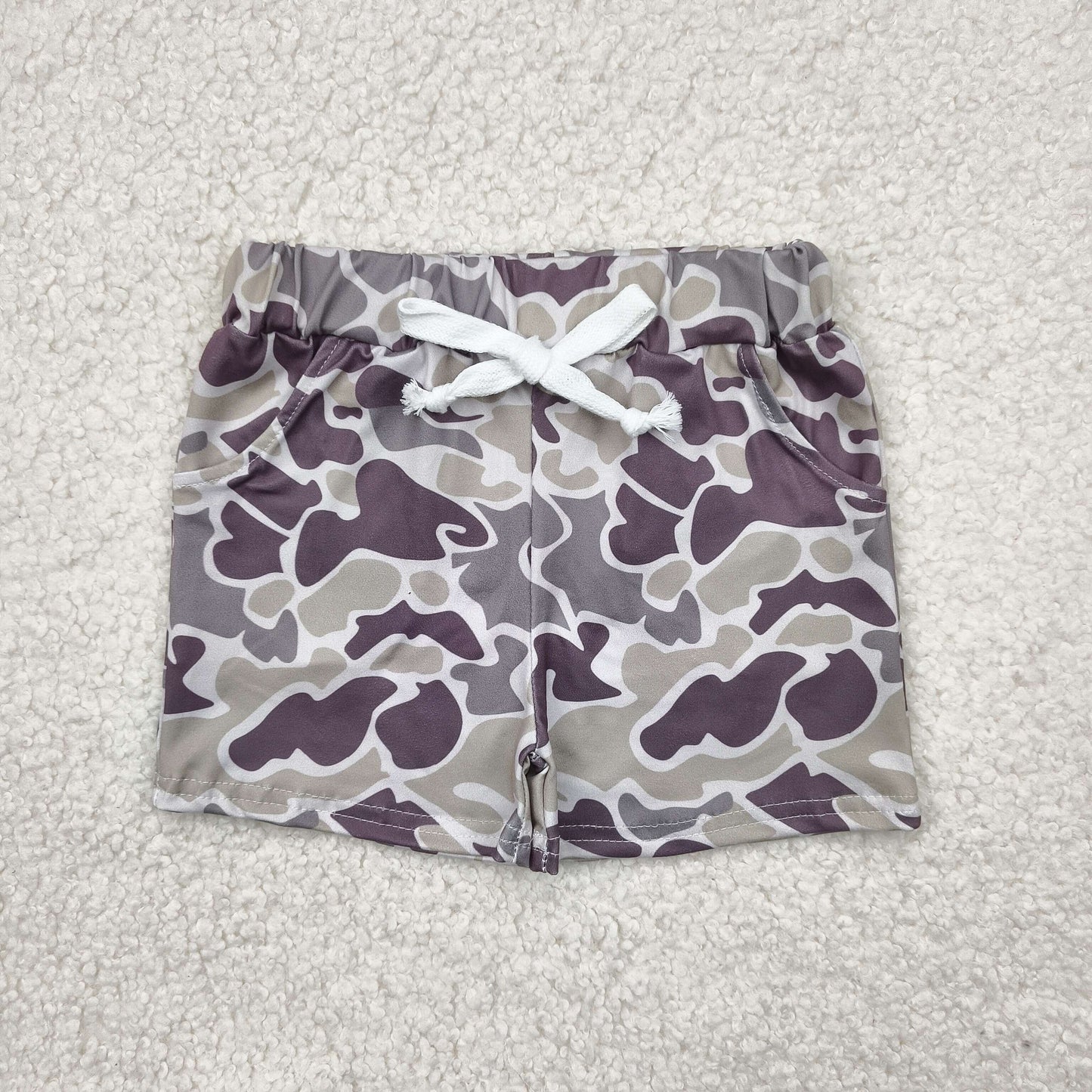 SS0454 Baby Boys Green Camouflage Pockets Shorts Bottoms  4.18