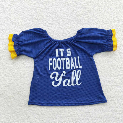 Sibling Baby Girls Team Sports Football Jersey Shirts Tops 6.25