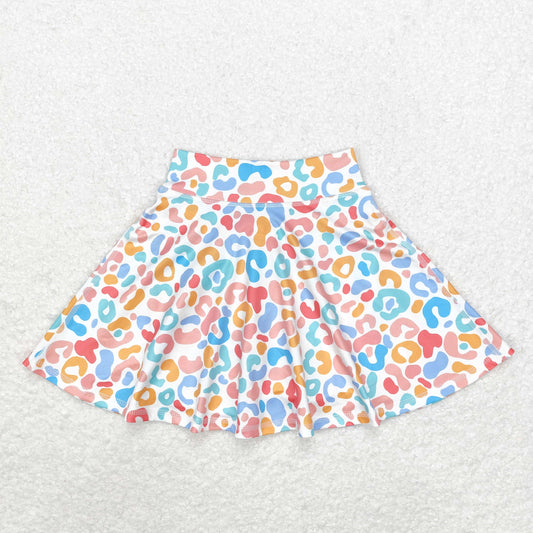 GLK0026 Baby Girls Colorful leopard print skirt