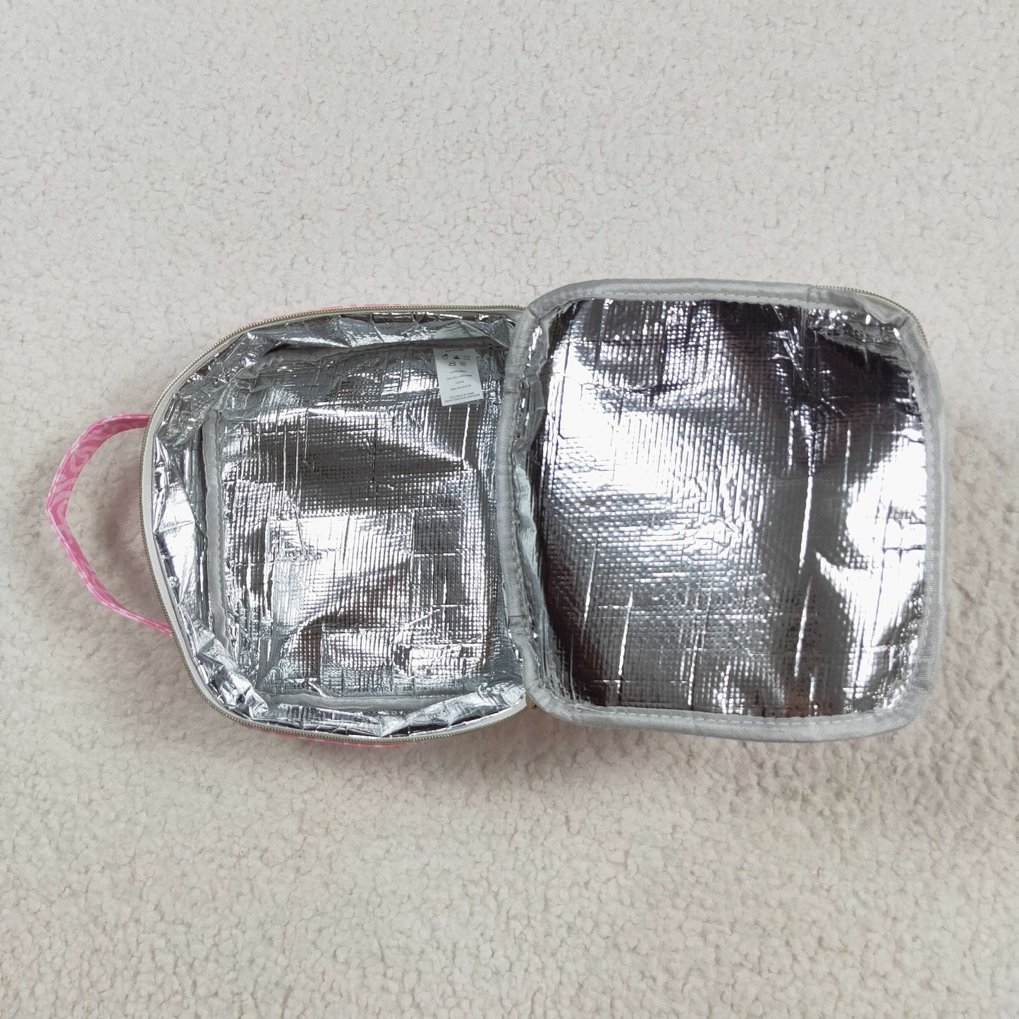 BA0310 Baby Girls Pink Bows Plaid Ruffle School Bags Lunch Boxes 8.4