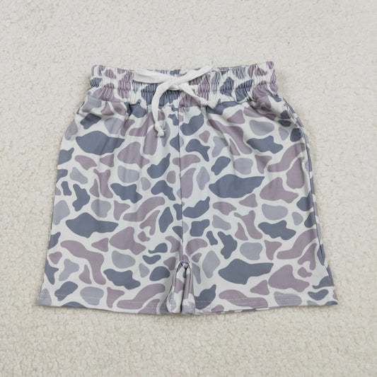 SS0730 Baby Boys Grey Blue Camo Shorts Bottom C11.29