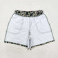 S0468 Adult Man Green Duck Camouflage Pockets Bottom Trunks Shorts Swimwear