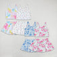 RTS NO MOQ Colorful sleeveless culottes suit Pink floral sleeveless culottes suit Blue flower white sleeveless culottes suit