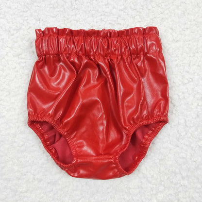 Sibling Baby Girls Leather Summer Bummies Bottoms 5.27