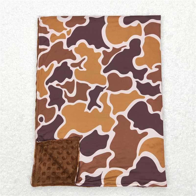 Baby Toddler Children Hunting Sibling Camo Minky Blankets