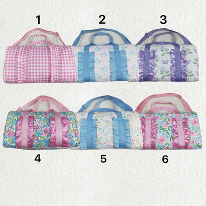 Sibling Ruffle Floral Print Gym Duffle Bags 5.12