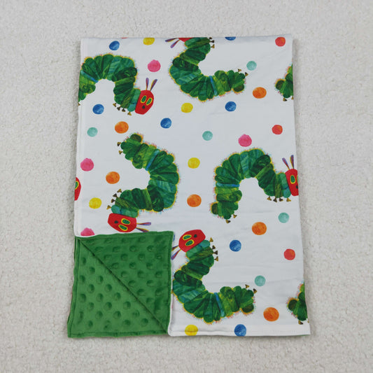 BL0202 Baby Kids Green Caterpillar Blanket C10.15