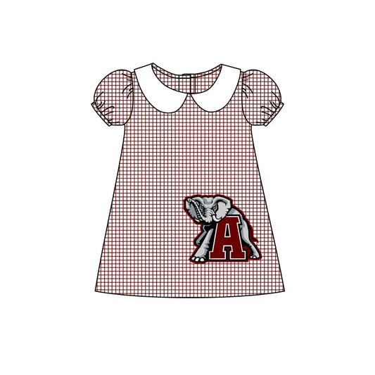 Baby Girls Alabama Short Sleeve Team Knee Length Dresses Preorder(moq 3)