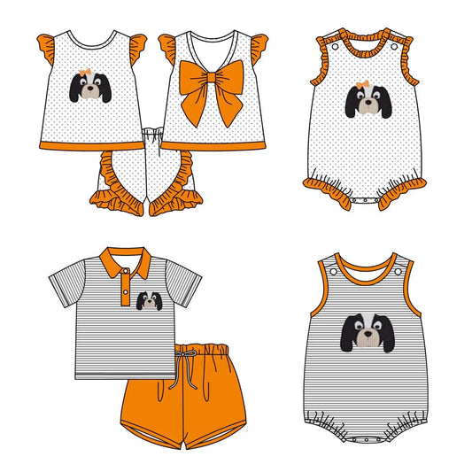 Sibling Boys Baby Girls TN team Rompers Clothes Sets preorder(moq 3)