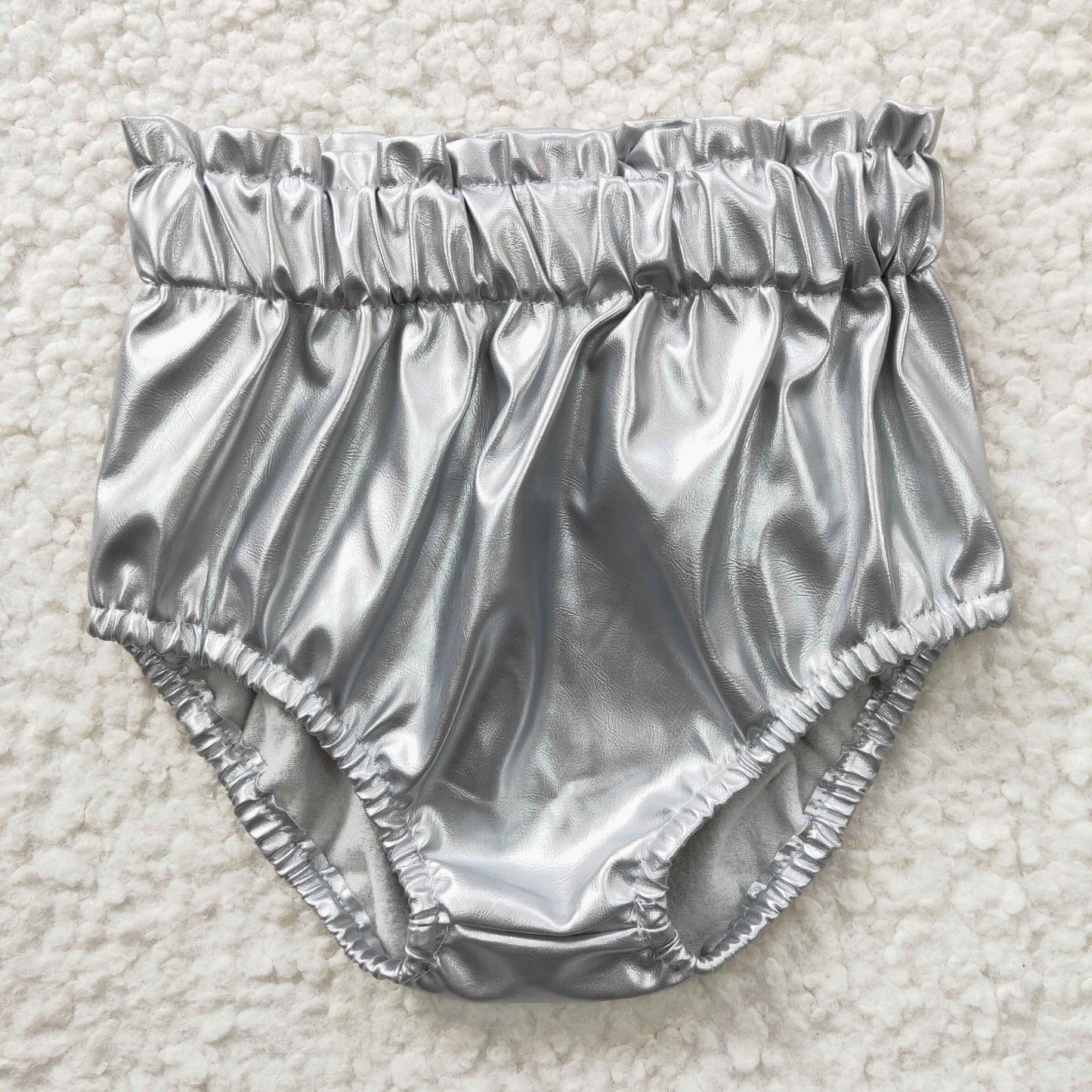 Sibling Baby Girls Leather Summer Bummies Bottoms 5.27