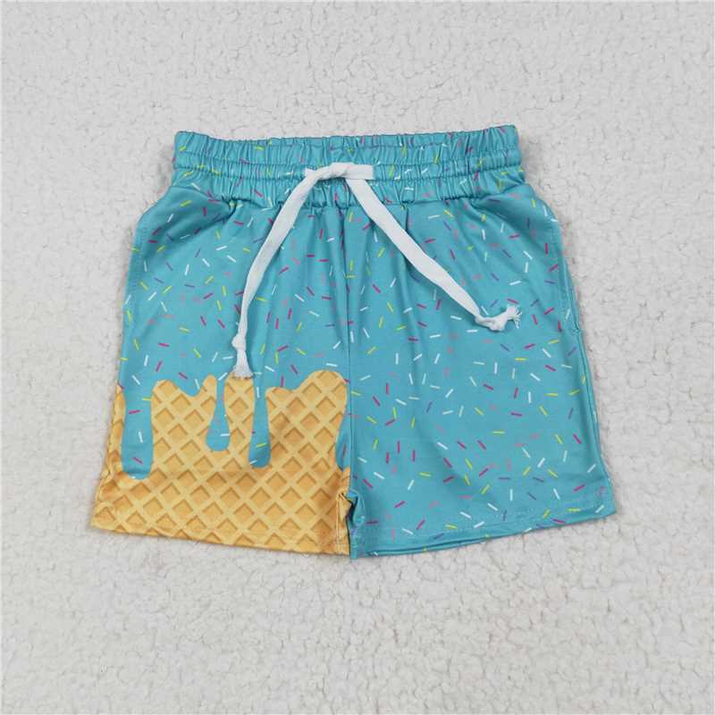 Sibling Baby Boys Ice Cream Drip Sprinkles Stars Summer Shorts Bottoms 7.25