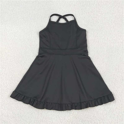 5 Colors Sibling Baby Girls Athletic Active Wear Knee Length Dresses 7.25