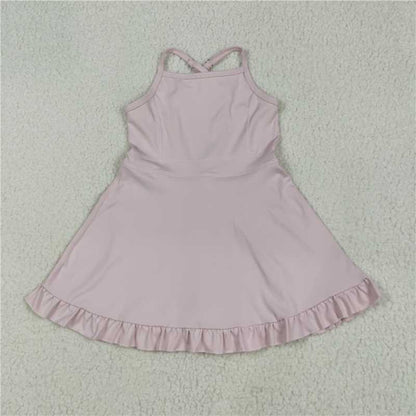 5 Colors Sibling Baby Girls Athletic Active Wear Knee Length Dresses 7.25