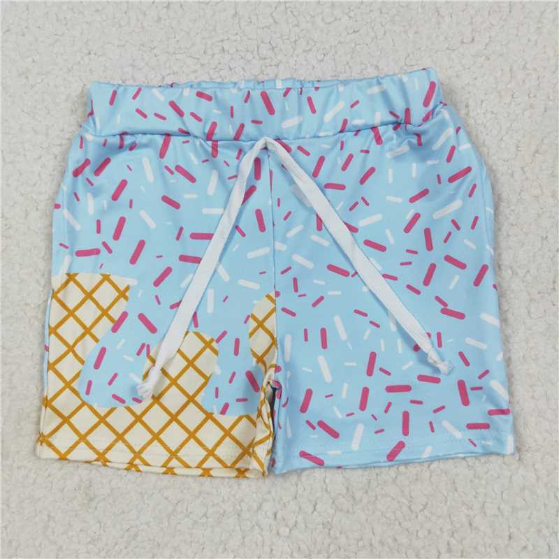 Sibling Baby Boys Ice Cream Drip Sprinkles Stars Summer Shorts Bottoms 7.25