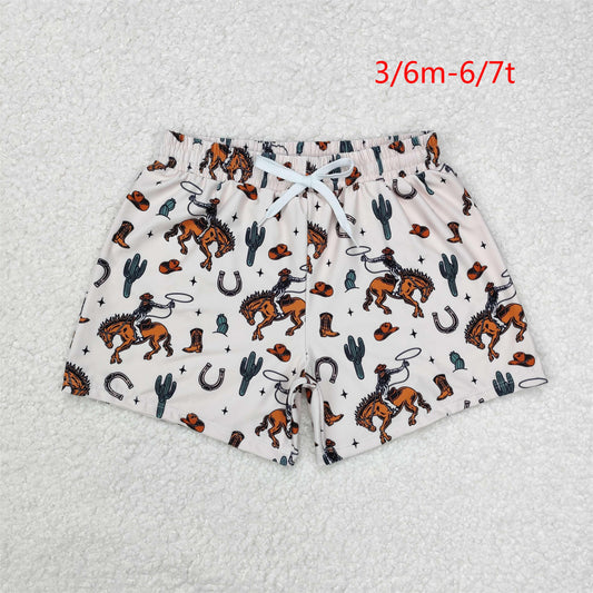 Family Men Baby Boys Rodeo Western Trunks Bottoms Swimsuits