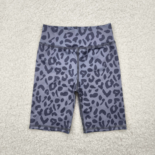 SS0539 Baby Girls Gray Leopard Biking Shorts Bottoms 4.25