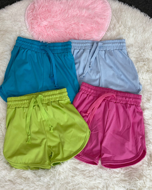 Sibling Baby Girls Colorful Belt Yoga Shorts Bottoms 7.31