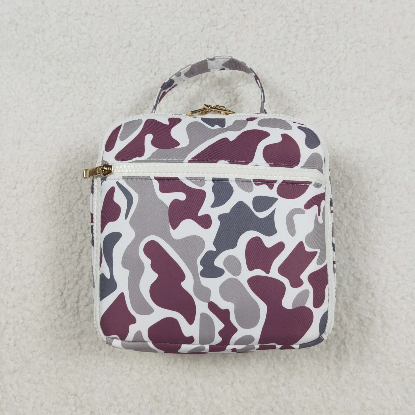 BA0227 Baby Kids Grey Camo Lunch Dinnder Picnic Thermal Bags Lunch Boxes