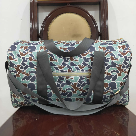 BA0263 Tote Bag Camouflage Brown Green Gym Bag Handbag