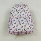 BA0203 Duck pink and white backpack