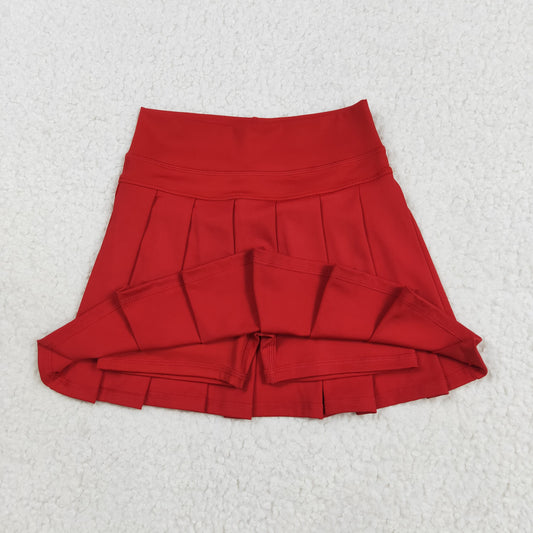 GLK0125 Baby Girls Red Yoga Skorts Bottom 8.7