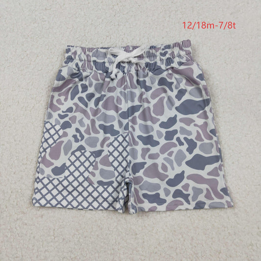 SS0647 Baby Boys Grey Camo Drip Team Shorts Bottom C10.28