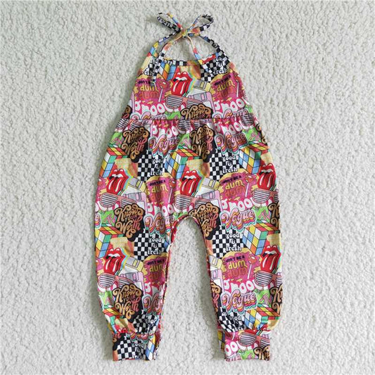 RTS SR0054  Baby Girls Mouth Jumpsuits Infant Rompers Cotton Clothes for Newborns
