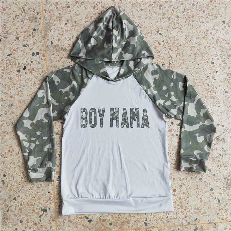 Mommy&Me Adult Boy Camo Mama's Boy Hooded Tops