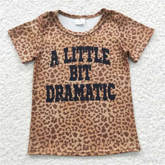 BT0219 Baby Girls A Little Bit Dramatic Short Sleeve Shirts Tops