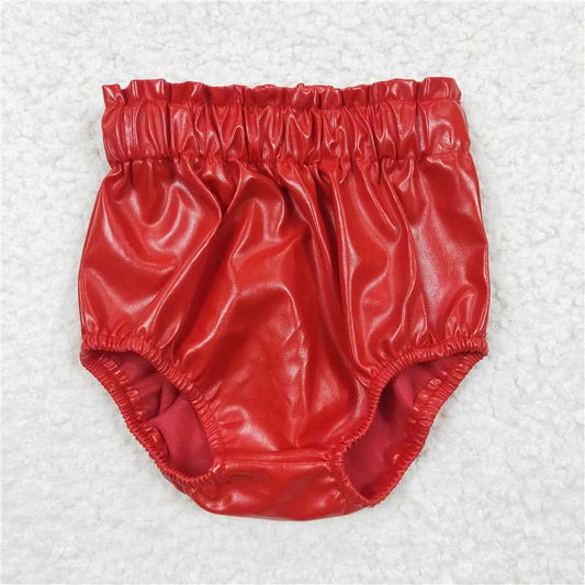 SS0051 Bright leather briefs big red