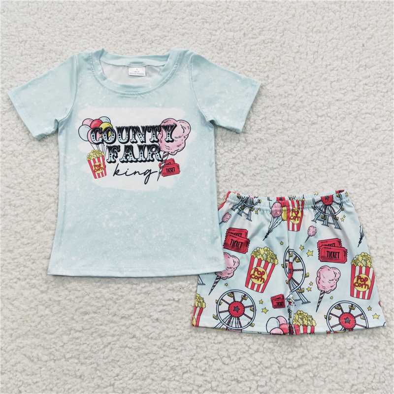 RTS BSSO0245 Baby Boys Summer Sets Baby Boys County Fair Summer shorts sets