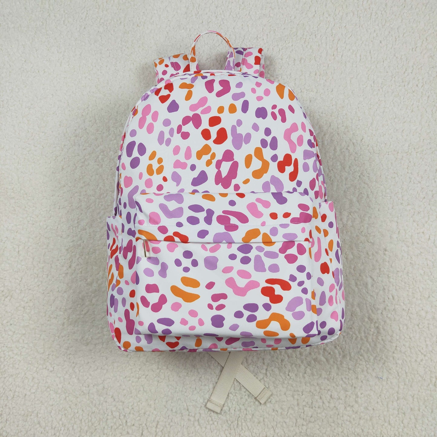 BA0307 Baby Girls Pink Leopard Ruffle School Bags 7.29