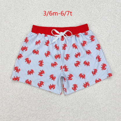 Daddy&Me Baby Boys Summer Crab Beach Trunks Swimsuits Swimwear