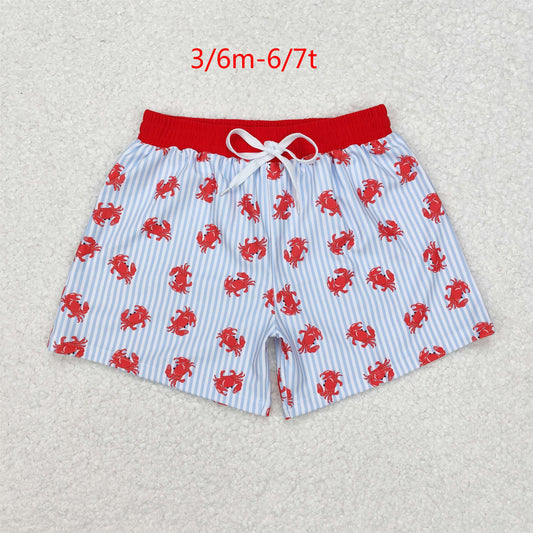 Daddy&Me Baby Boys Summer Crab Beach Trunks Swimsuits Swimwear