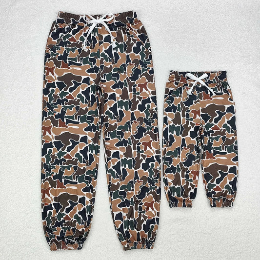 Mommy&Me Baby Kids Brown Camouflage Southern Bottoms Pants