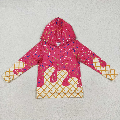 7 Colors Sibling Baby Kids Long Sleeves Team Sprinkles Drips Hoodies Tops 7.29