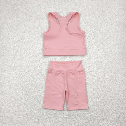 Sibling Baby Girls Athletic Active Wear Top Shorts Clothes Sets 4.30