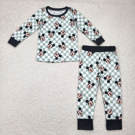 BLP0937 Baby Boys Cartoon Mouse Shirt Pants Pajamas 4.22