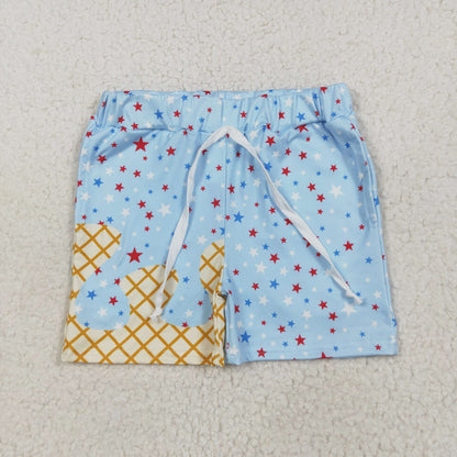 Sibling 3 Colors Baby Boys Drip Stars Pockets Team Shorts Bottoms 6.16