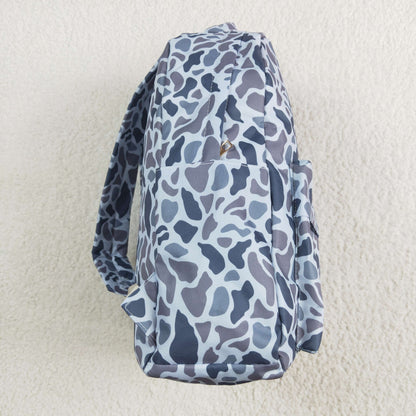 BA0260 Baby Kids Boys Grey Hunting Camo Backpack Zip Back Bag 5.5