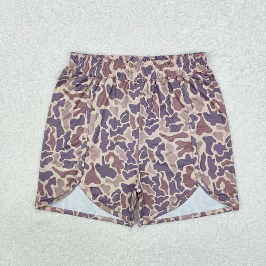 SS0374 Adult Women Grey Camo Hunting Summer Shorts