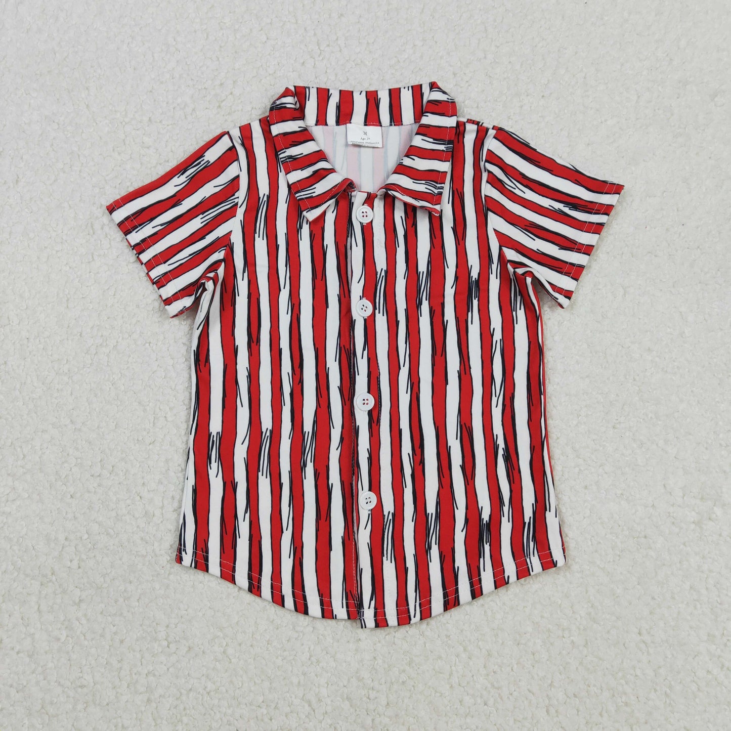 BT1462 Baby Boys Red Stripe Dr Reading Button Shirts Top C11.28