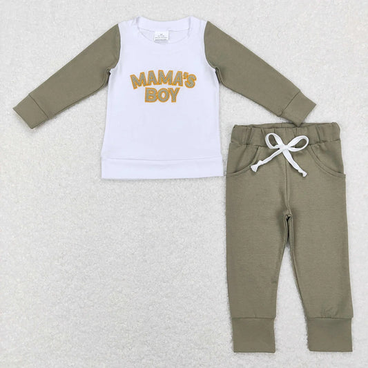 Sibling Baby Girls Boys Mama's Children Top Legging Pants Clothes Sets